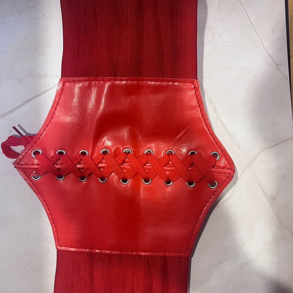 Red Corset Belt